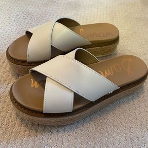 Sam Edelman Modern Ivory Korina Platform Sandal